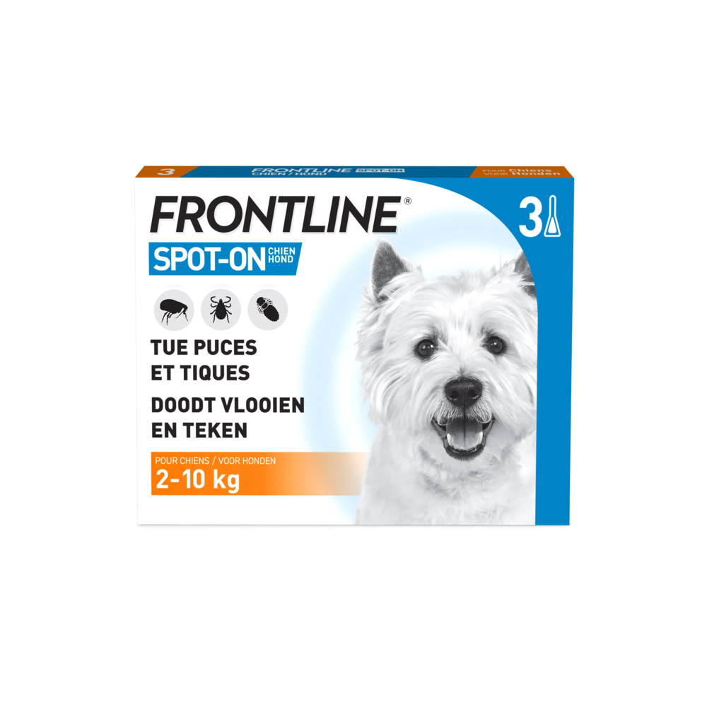 Frontline Spot On Chien 2-10kg Pipet 3x0,67ml