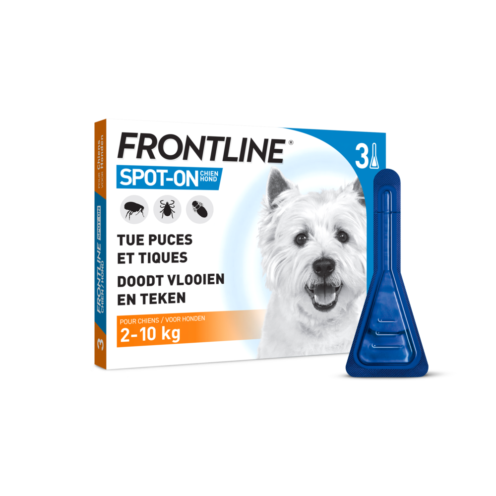 Frontline Spot On Chien 2-10kg Pipet 3x0,67ml