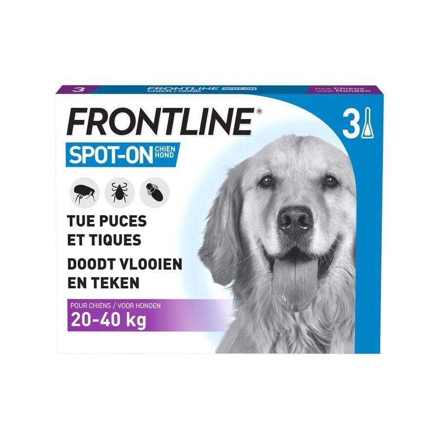 Frontline Spot On Chien 20-40kg Pipet 3x2,68ml