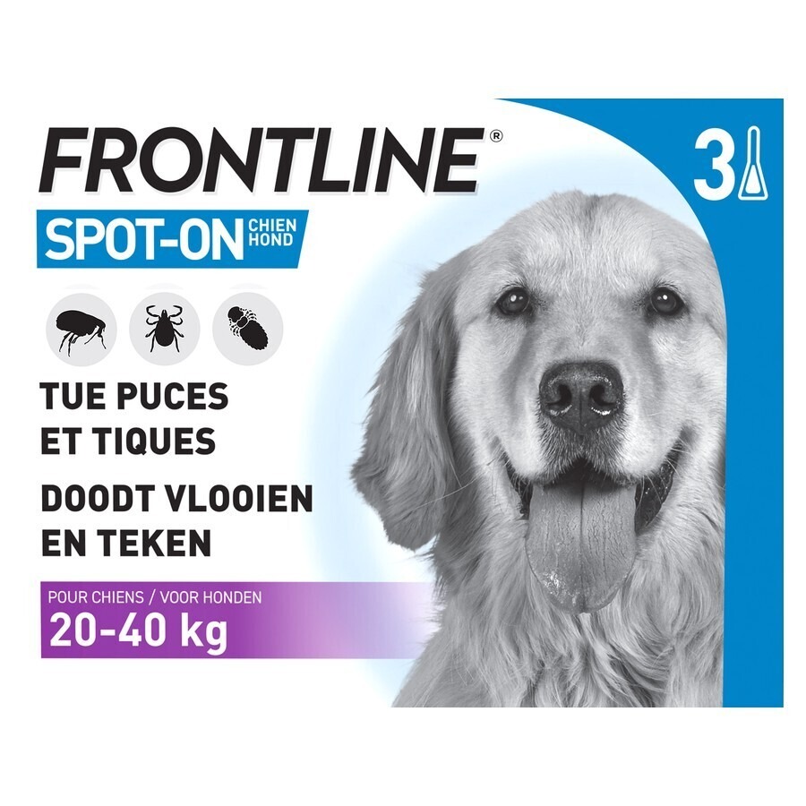 Frontline Spot On Chien 20-40kg Pipet 3x2,68ml