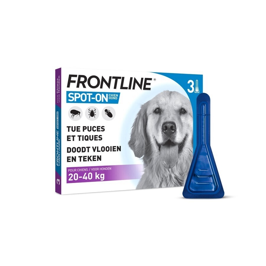 Frontline Spot On Chien 20-40kg Pipet 3x2,68ml
