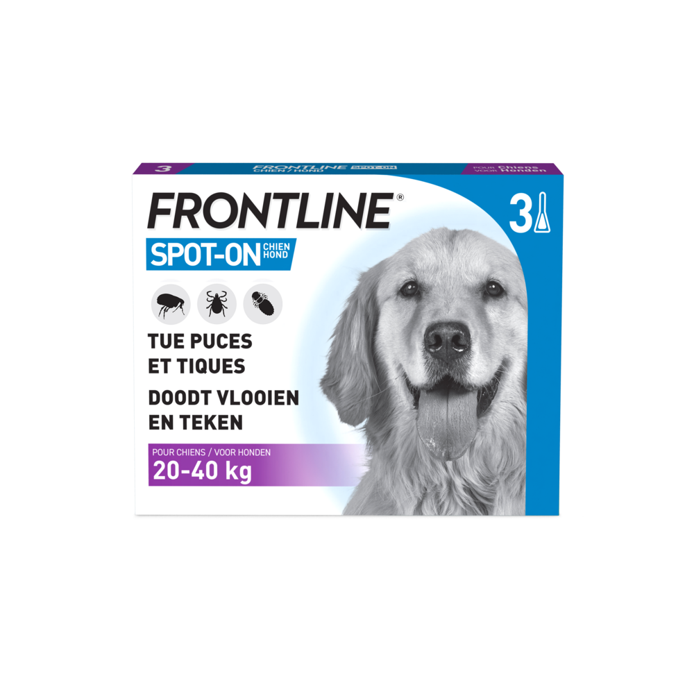 Frontline Spot On Chien 20-40kg Pipet 3x2,68ml
