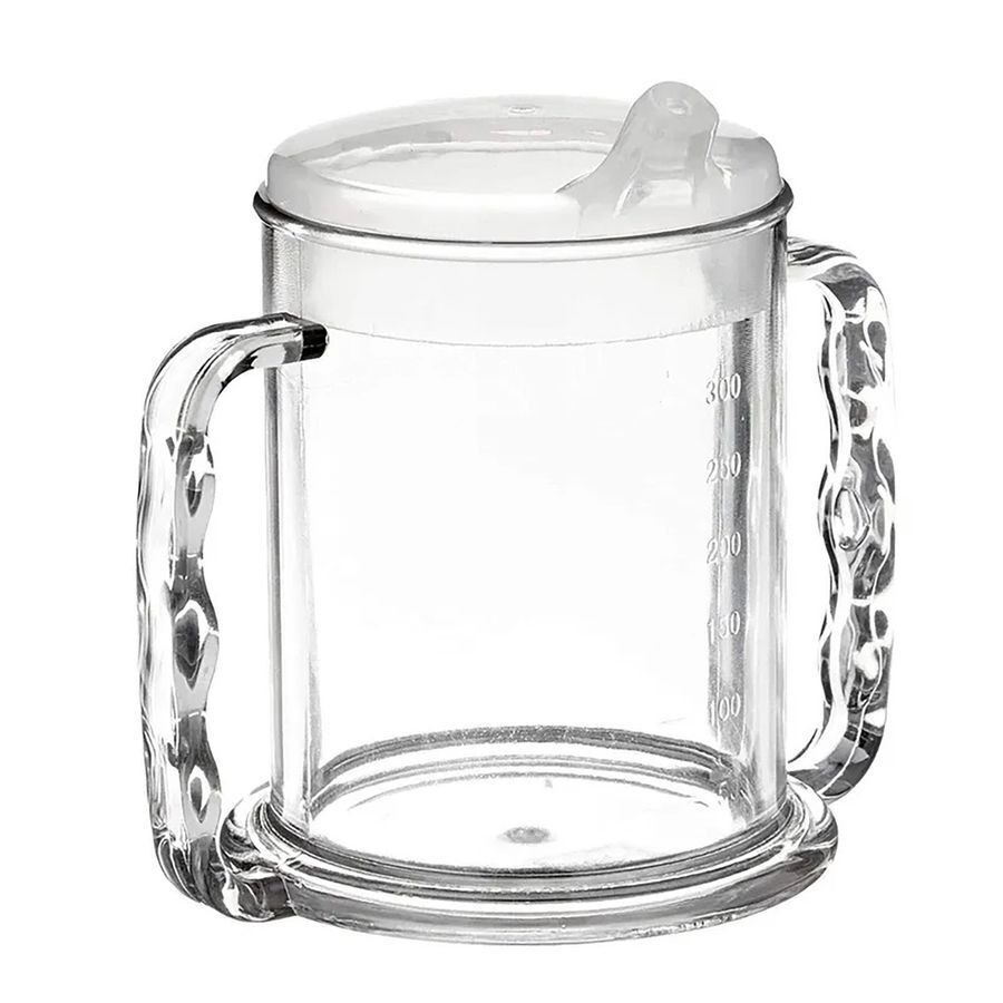 Gobelet Transp + 2 Poignees Stand. 285ml Homecraft