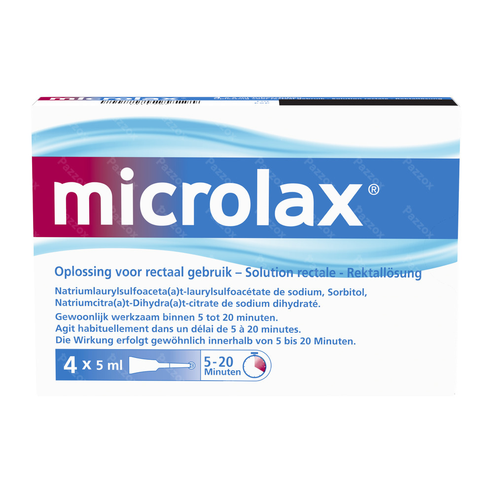 Microlax Microlavement 4 x 5ml