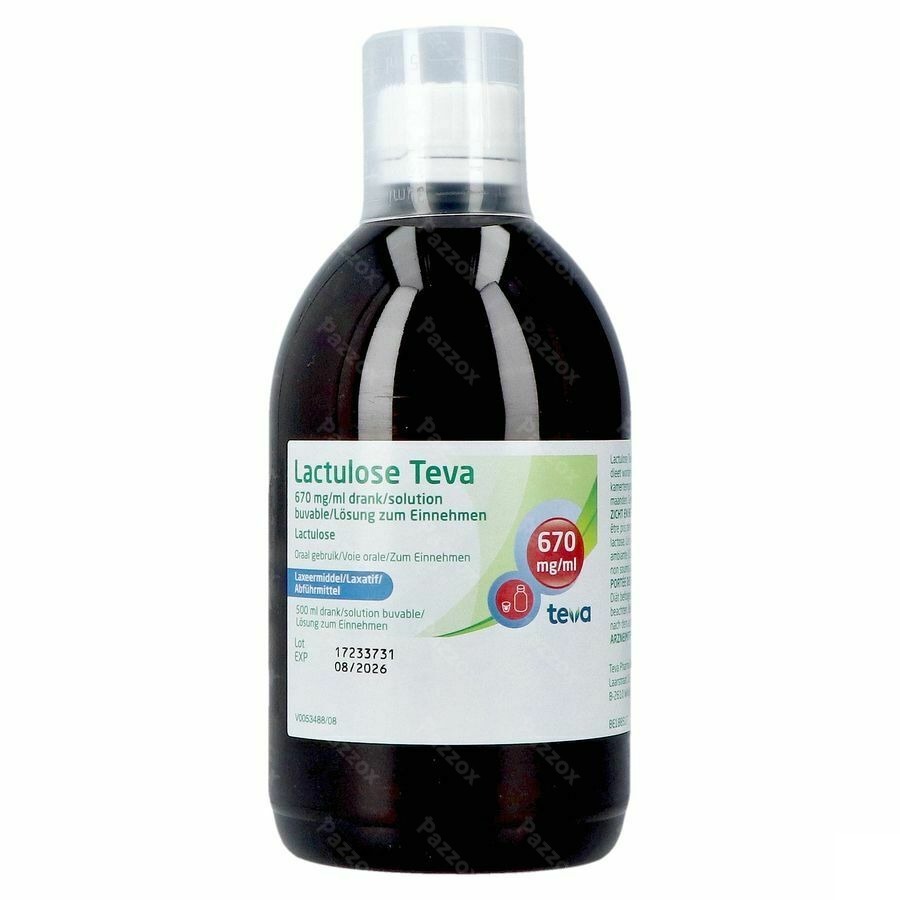 Lactulose Teva Sol Per Os 500ml