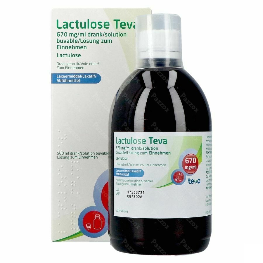 Lactulose Teva Sol Per Os 500ml