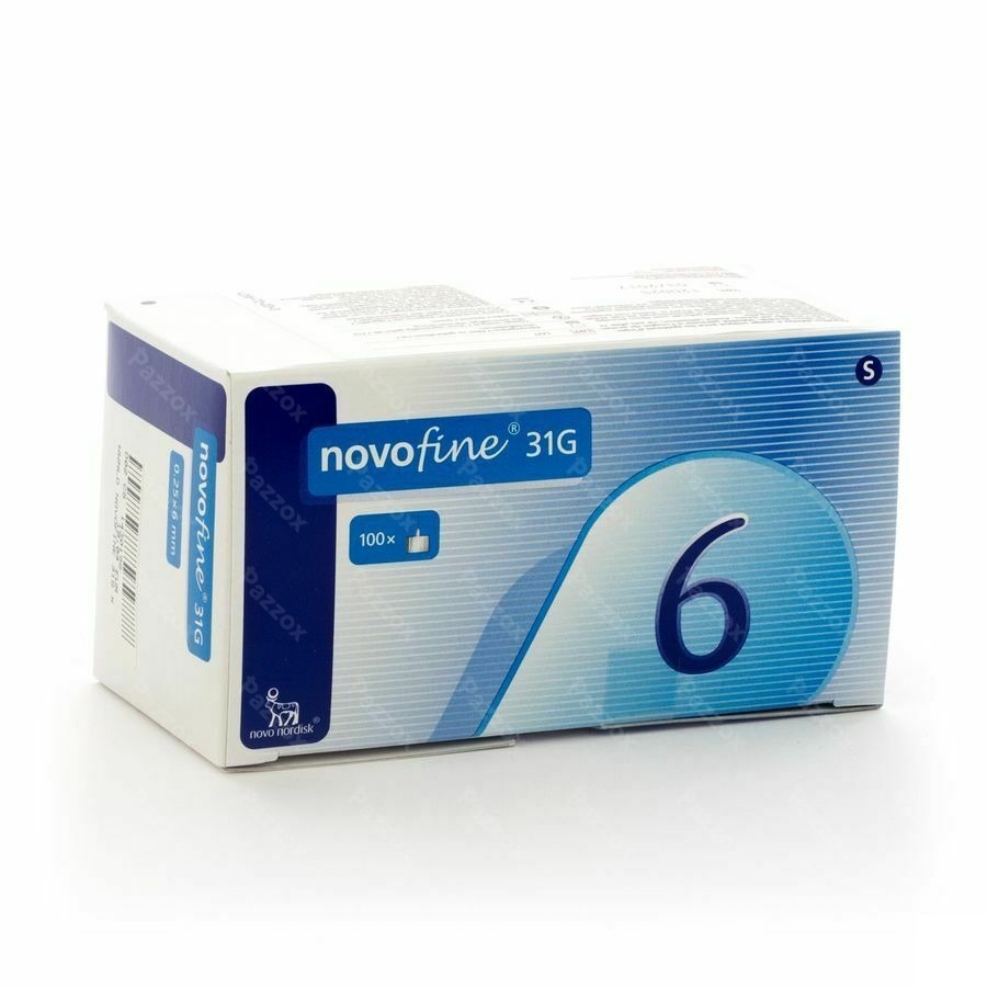 Novofine Aig Ster 6mm/31g 100 Pc