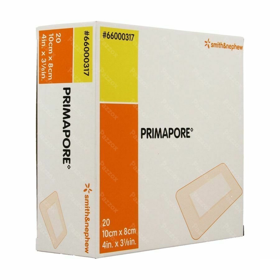 Primapore S&n Pans Post-op 10cmx 8cm 20 66000317