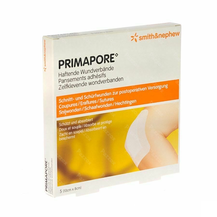 Primapore S&n Pans Post-op 10cmx 8cm 5 66030263