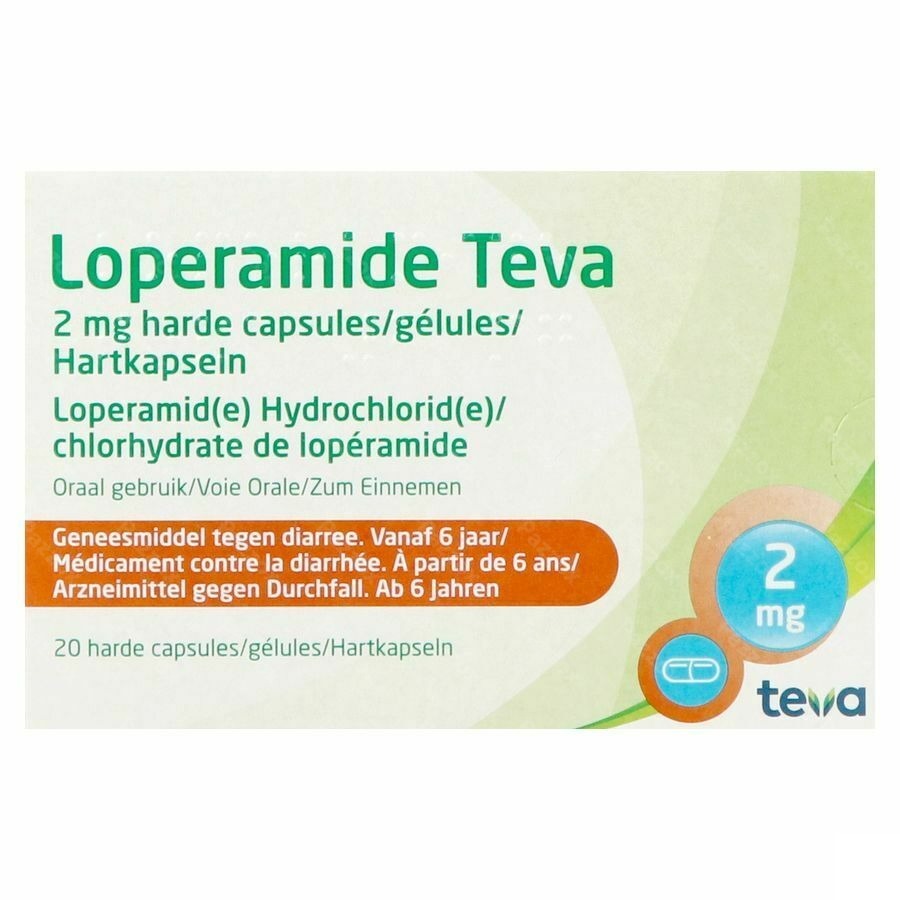 Loperamide Teva Caps 20 X 2mg