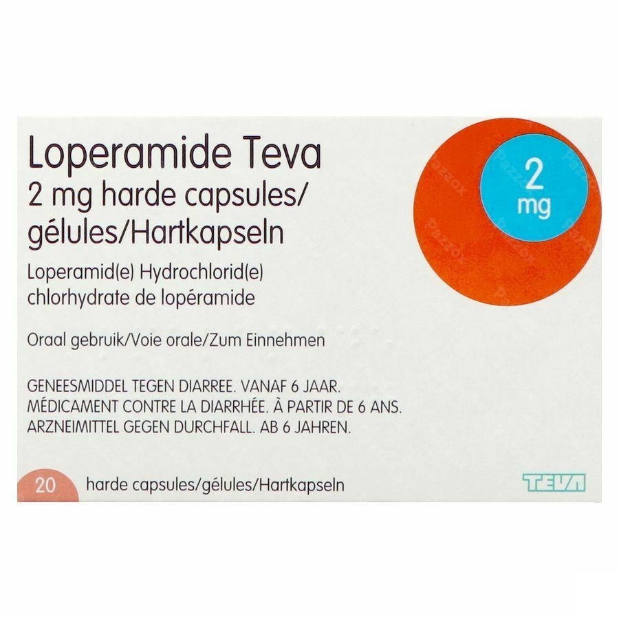 Loperamide Teva Caps 20 X 2mg