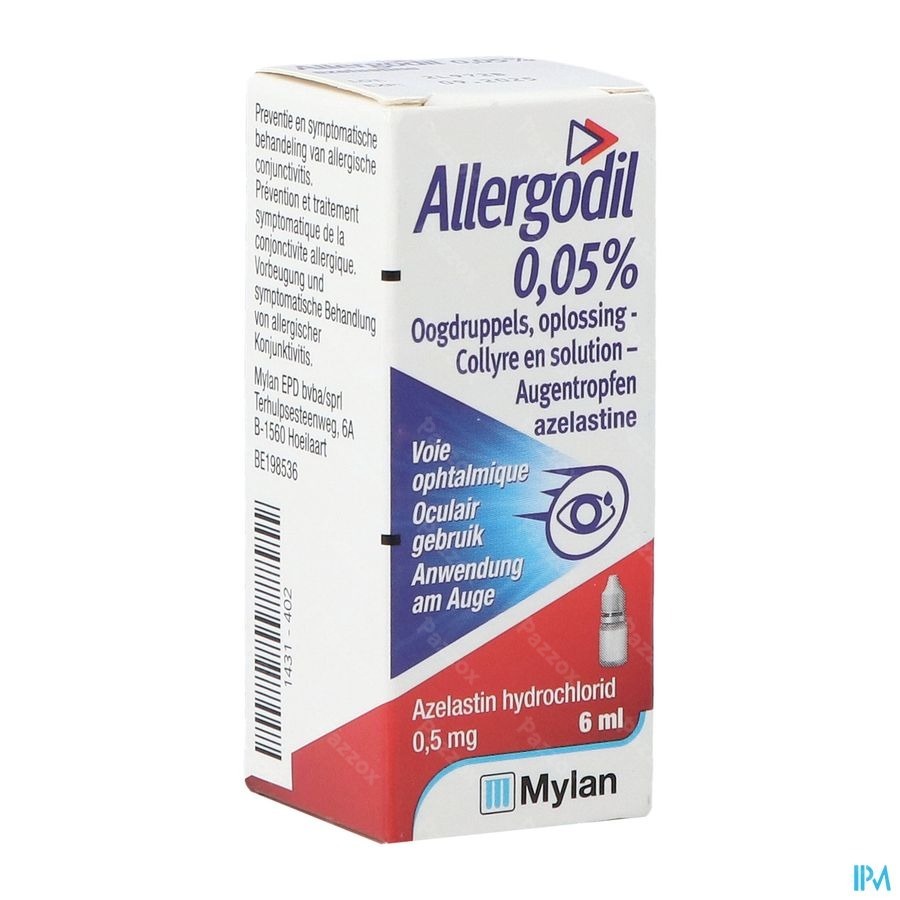 Allergodil 0,05% Collyre 6ml