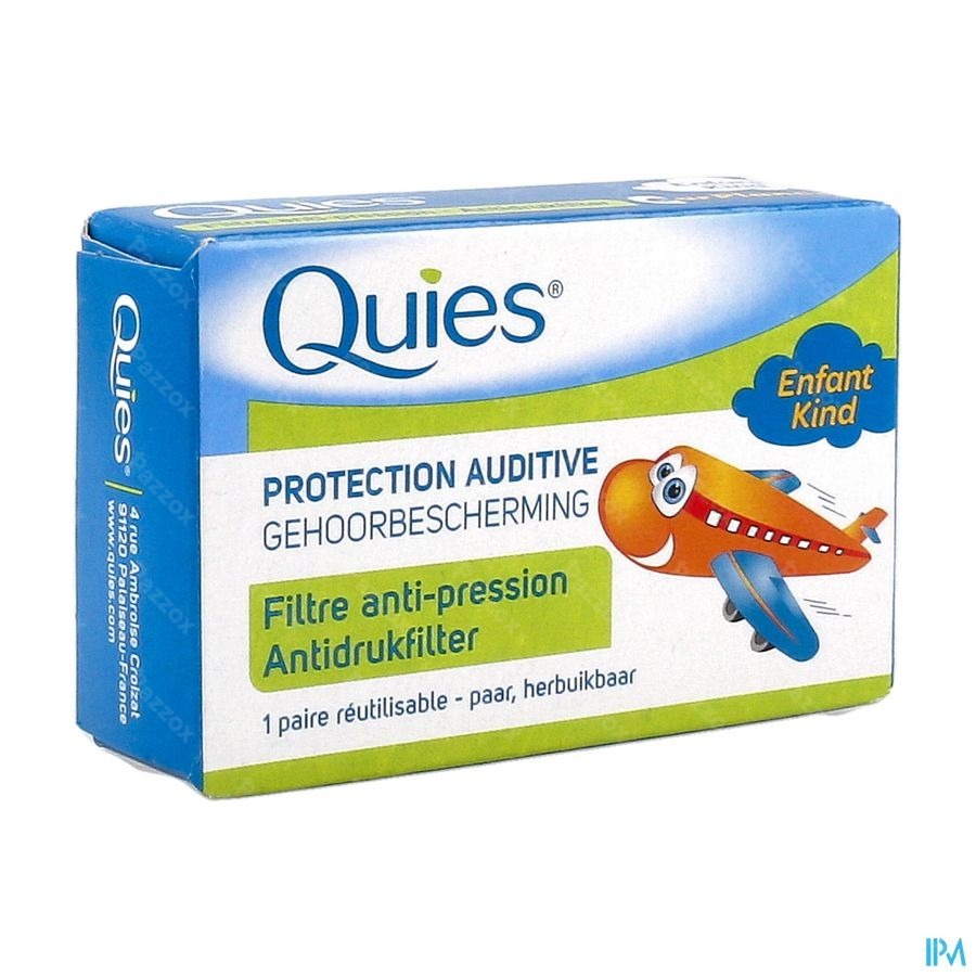 Quies Protection Auditive Avion Enfant 1 Paire