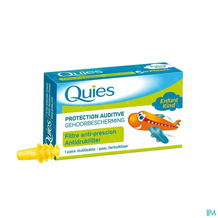 Quies Protection Auditive Avion Enfant 1 Paire