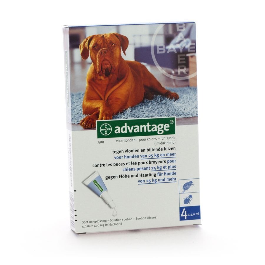Advantage 400 Chiens 25<40kg 4x4ml