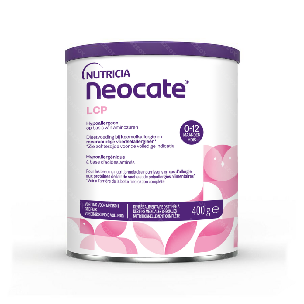 Neocate LCP Lait En Poudre Pour Nourrissons Allergiques 0-12 Maanden 400g