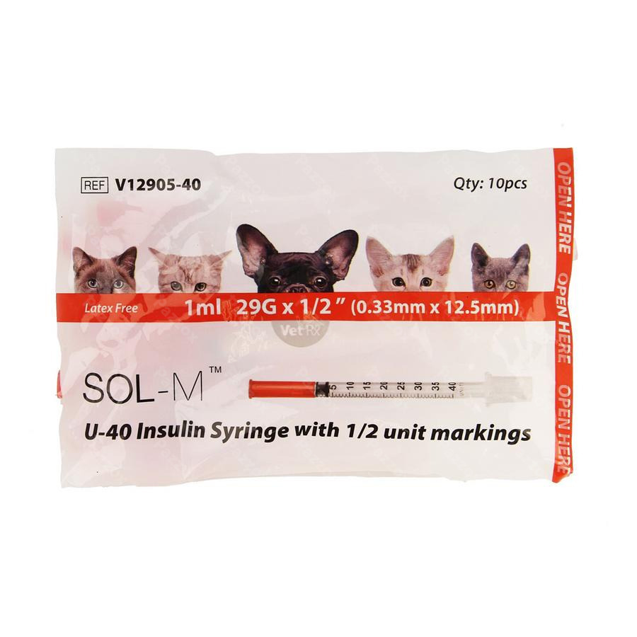 Caninsulin Seringue Insuline Vide 40ui 10