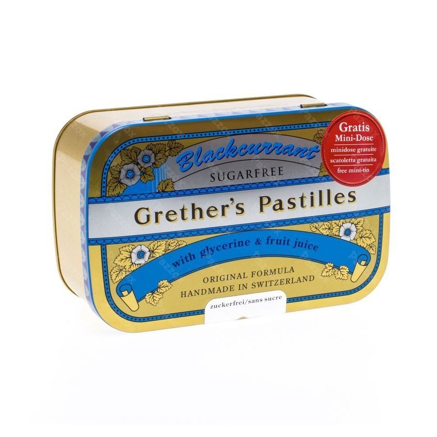 Grether's Pastilles Blackcurrant Ss Past 440g