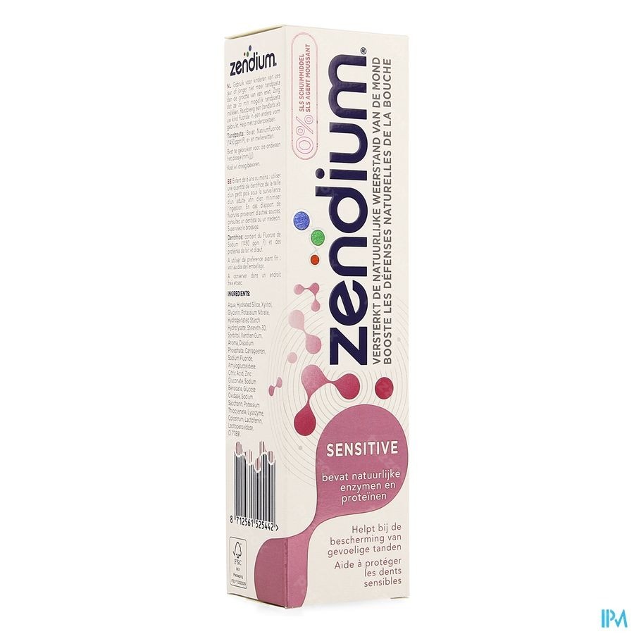 Zendium Dentifrice Sensitive 75ml