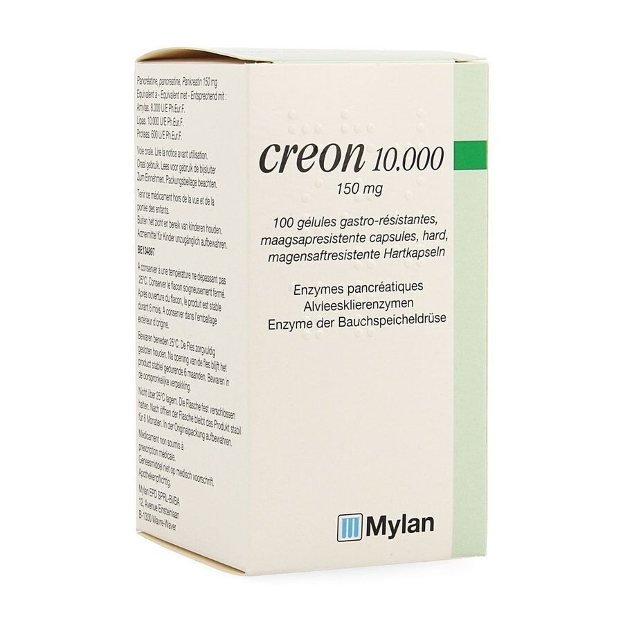 Creon 10000 Caps Gastroresist 100 X 150mg