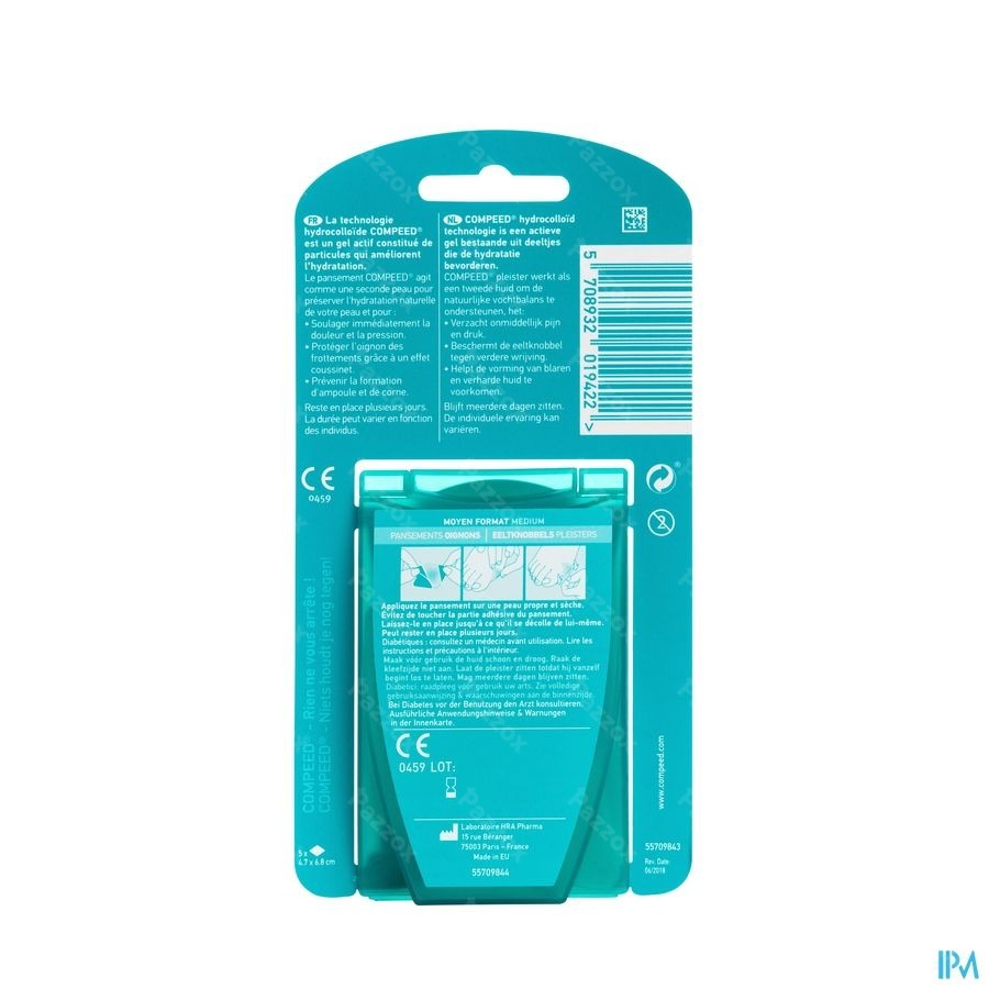 Compeed Pansement Oignons 5 Pièces