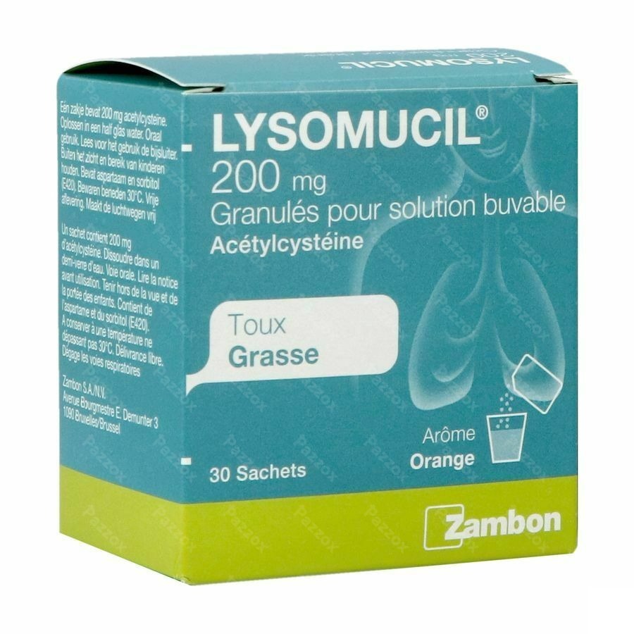 Lysomucil 200 Gran Sach 30 X 200mg