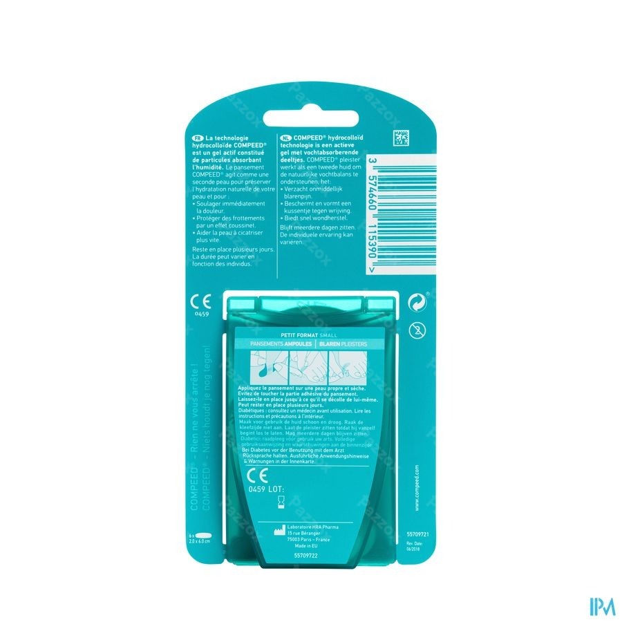 Compeed Pansement Ampoules Small 6