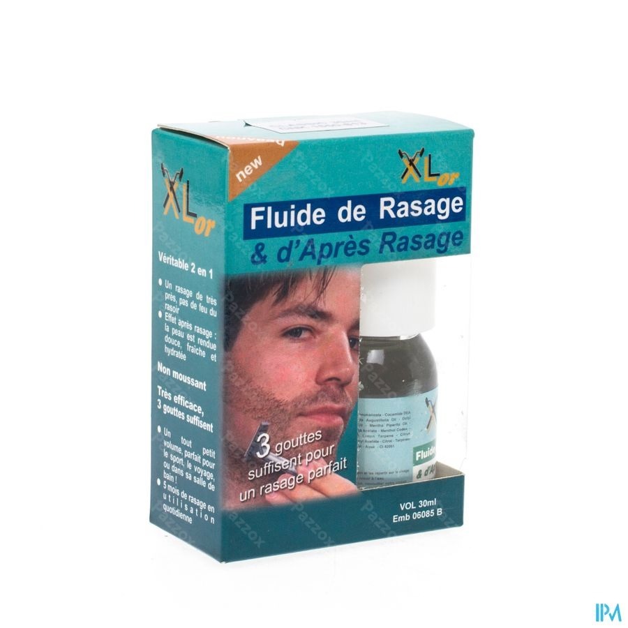 Xlor Fluide De Rasage & Apres Rasage 2en1 Classic Au Menthol 30ml 30ml
