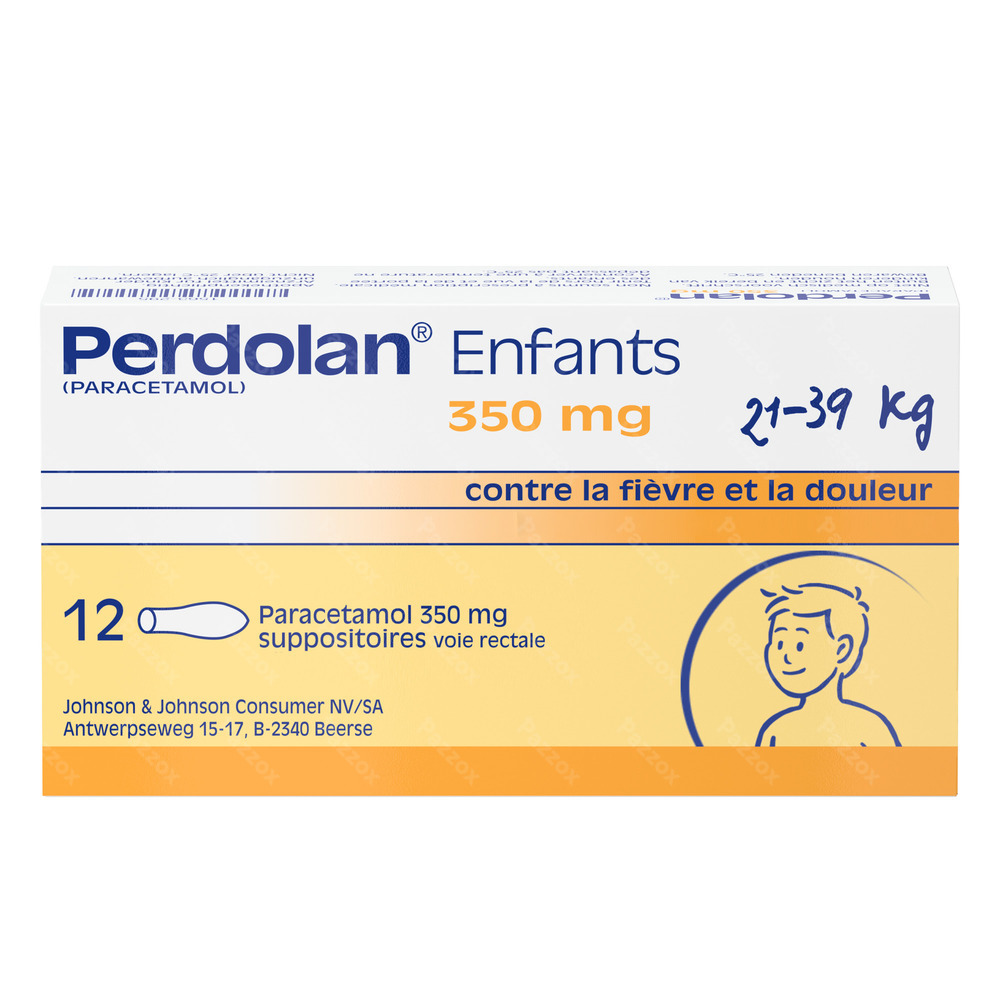 Perdolan Supp Enf 12x350mg