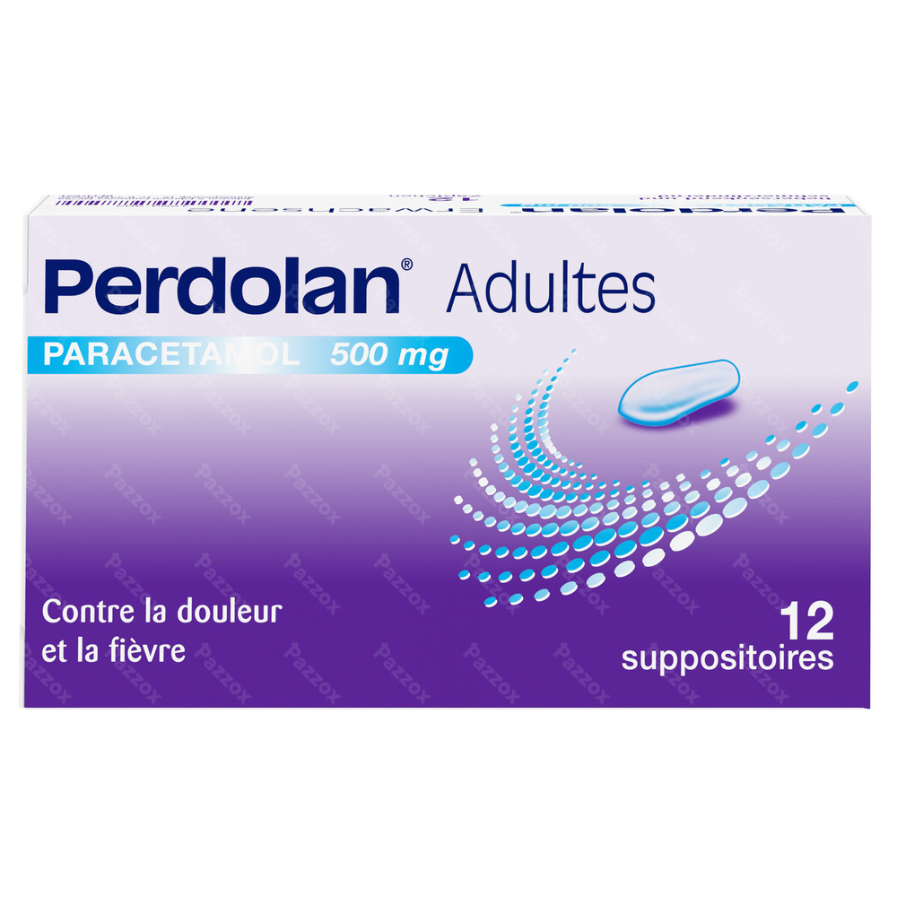 Perdolan Supp Ad 12x500mg