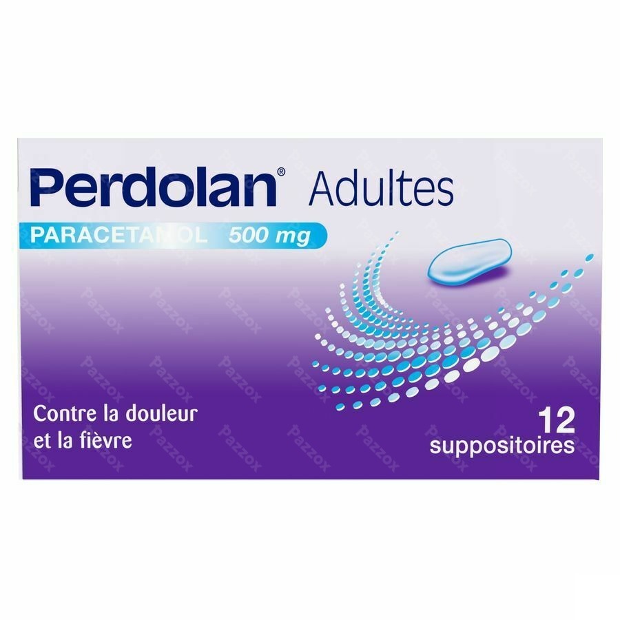 Perdolan Supp Ad 12x500mg