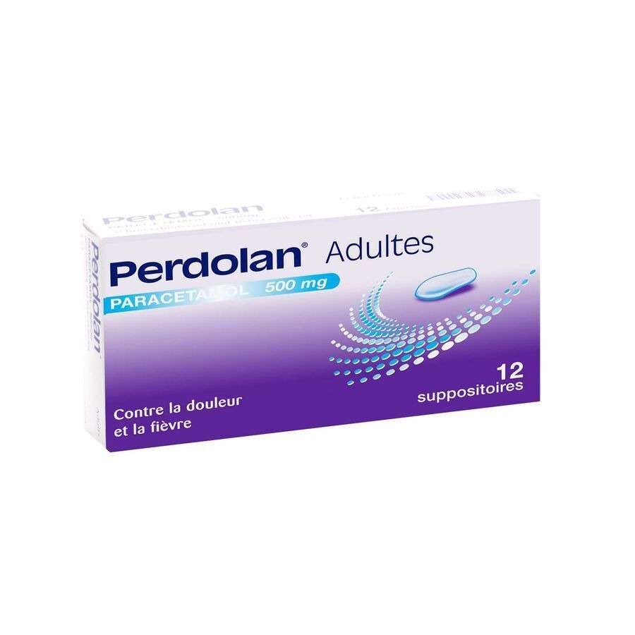 Perdolan Supp Ad 12x500mg