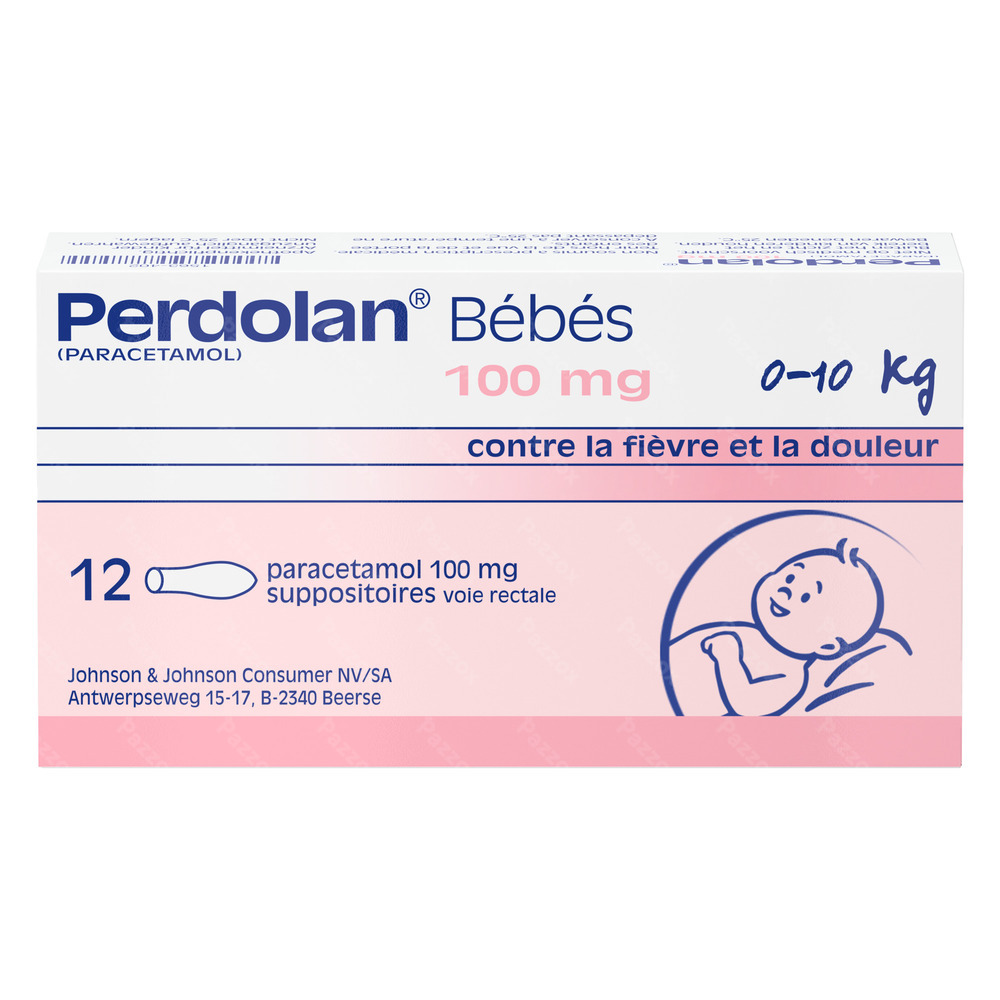 Perdolan Supp Baby 12x100mg