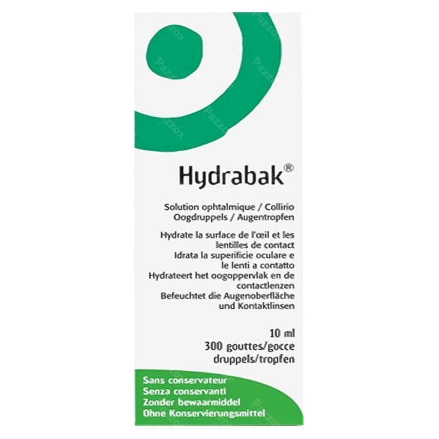 Hydrabak Collyre Hydratante Nacl S/conservat. 10ml