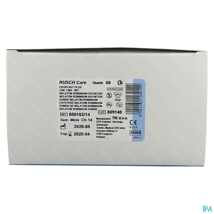 Ruschcare Eruplast Plus Nelat. Ch14 40cm 60 850162