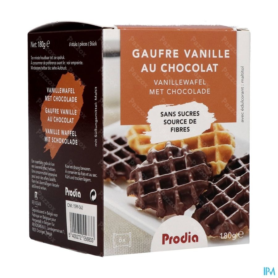 Prodia Gaufre Vanille-chocolat 185g 5683 Revogan