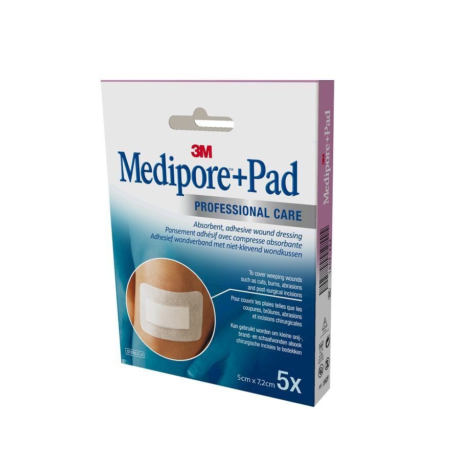 Medipore + Pad 3m 5x 7,2cm 5 3562p
