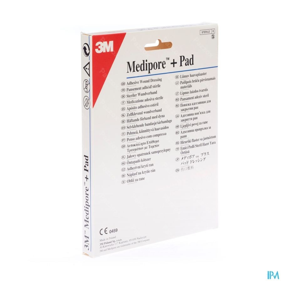 Medipore + Pad 3m 10x10,0cm 5 3566p