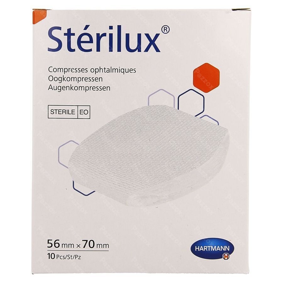 Sterilux Comp.ocul. 56x70 St.10 P/s