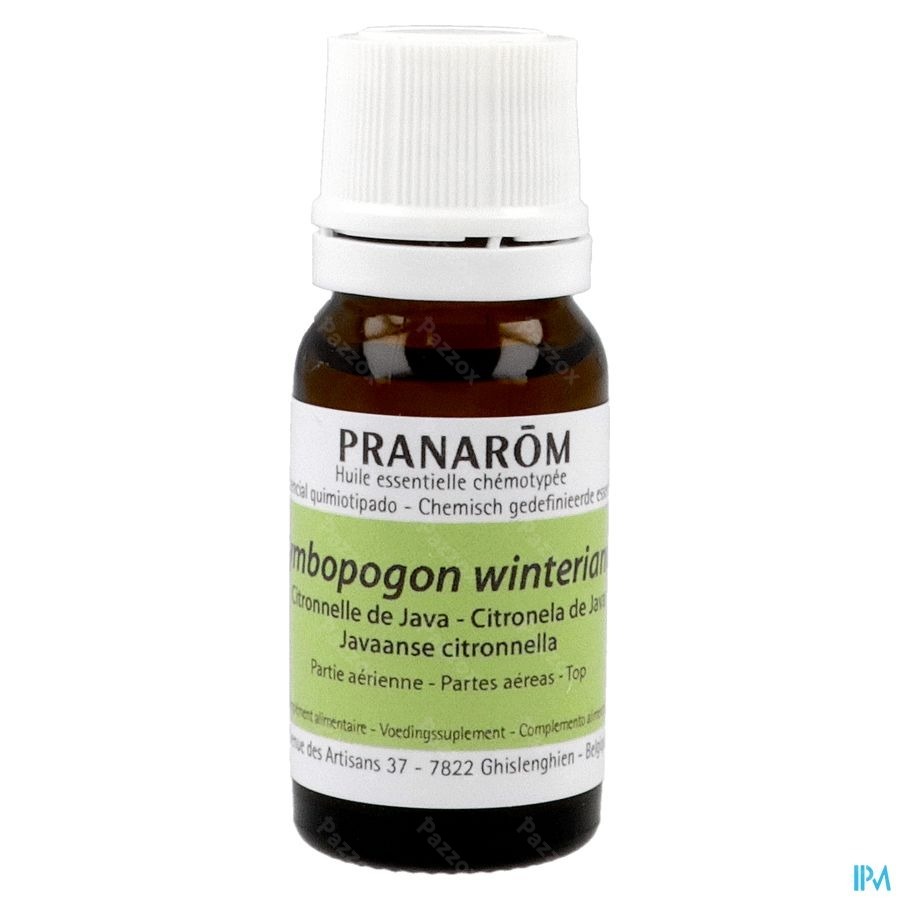 Pranarôm Huile Essentiel Citronnelle De Java 10ml