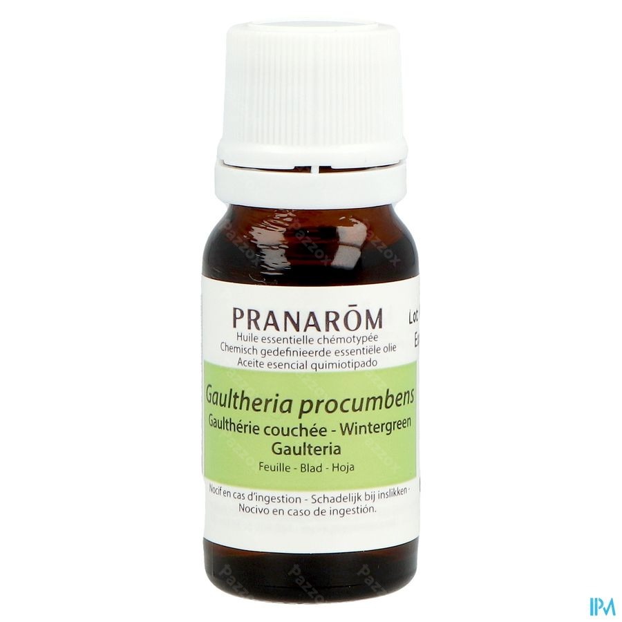 Pranarôm Huile Essentiel Gaultherie Couchee 10ml