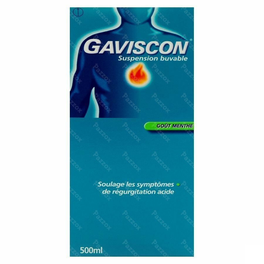 Gaviscon Menthe Munt Susp Buv 500ml
