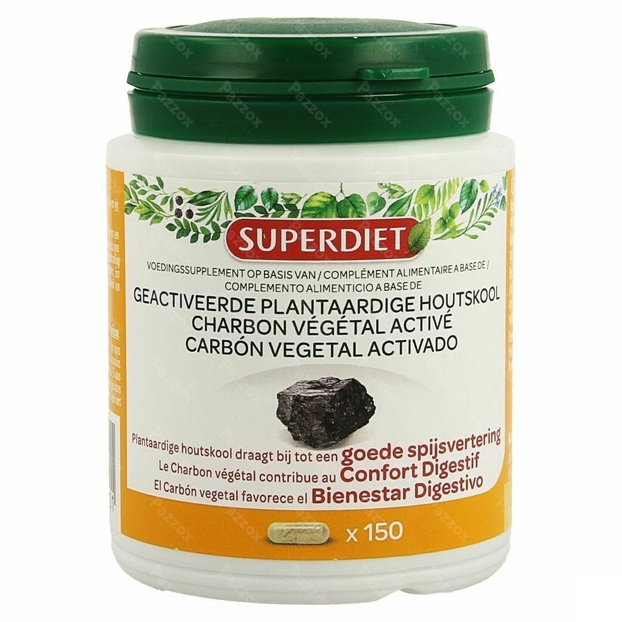 Superdiet Charbon Vegetal Active Caps 150