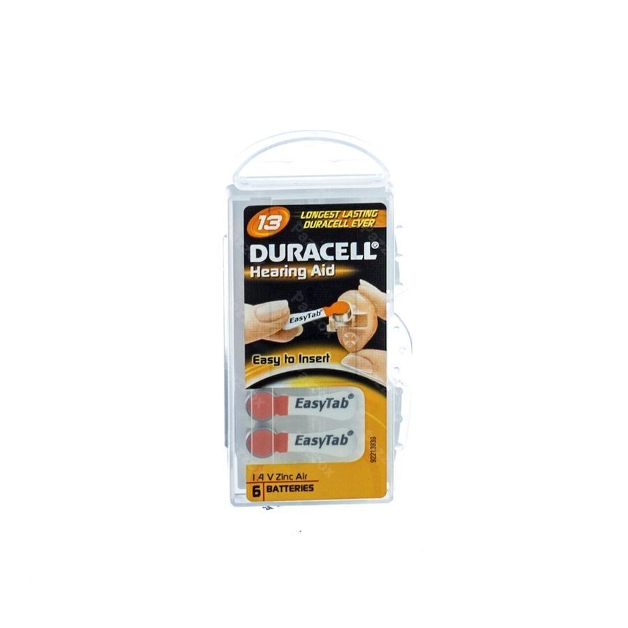 Duracell Easytab Pile Auditive Da13 6 Orange