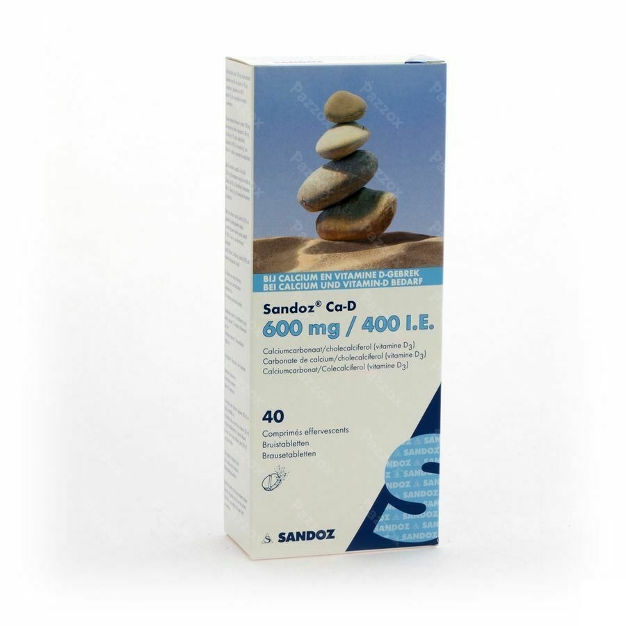 Sandoz Ca D 600mg/400ie Comp Eff 40