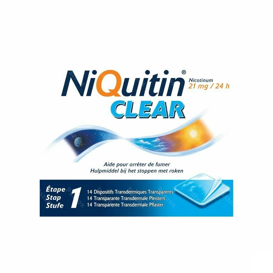 Niquitin Clear Patches 14 X 21mg