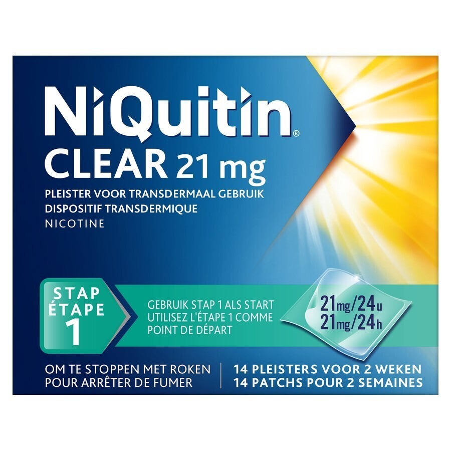 Niquitin Clear Patches 14 X 21mg
