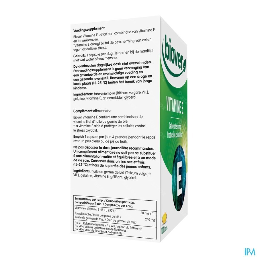 Vitamine E 45ui Natural Caps 100
