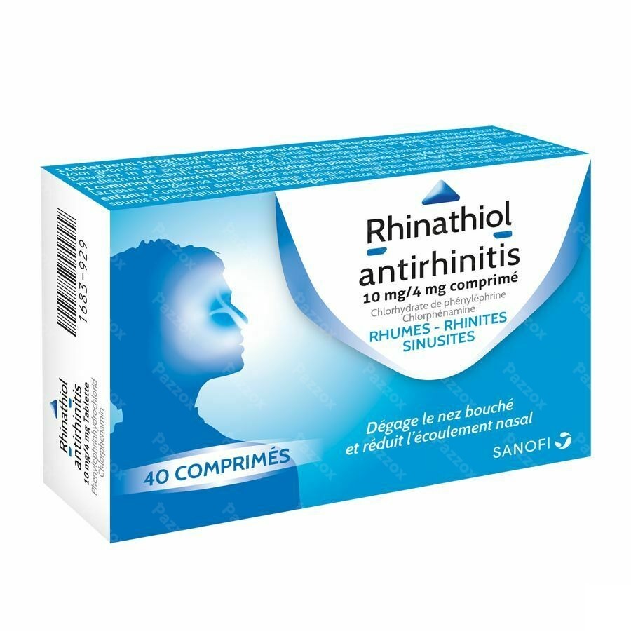 Rhinathiol Antirhinitis 40 Comprimés