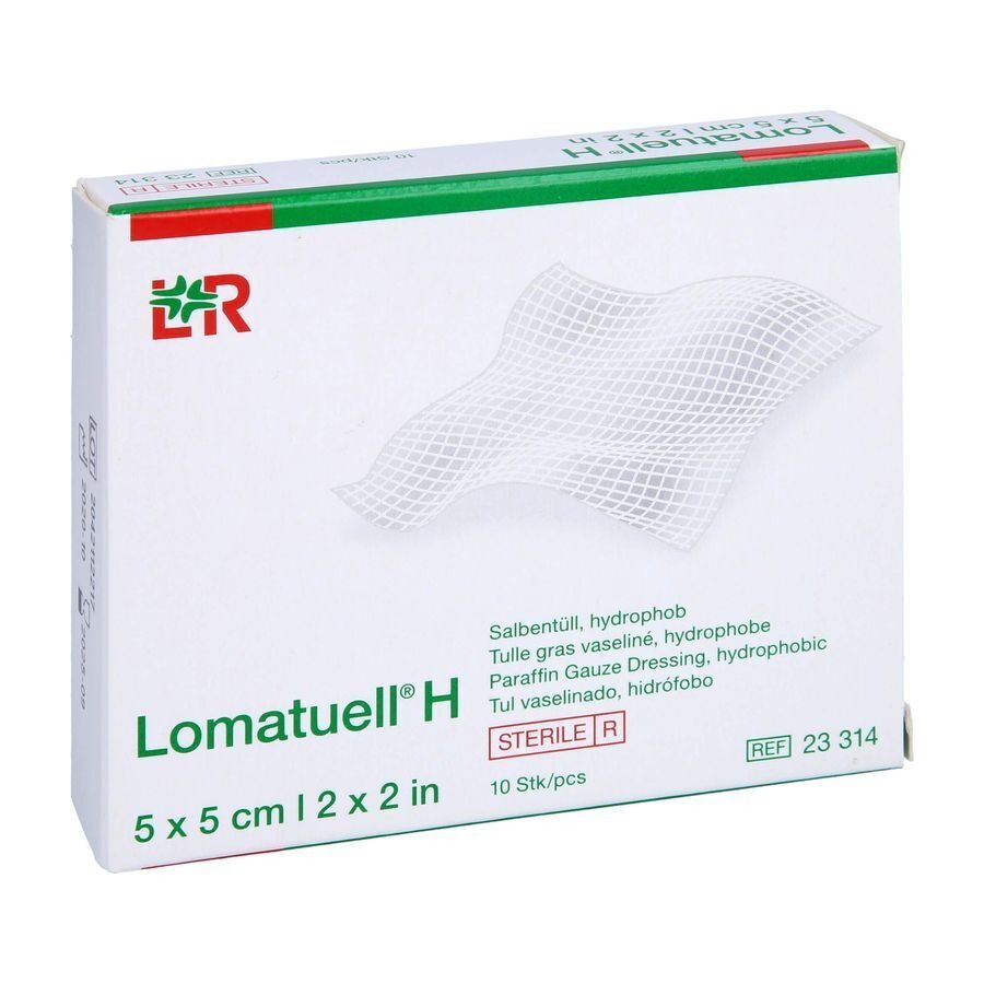 Lomatuell H Compresse Ster 5x 5cm 10 23314